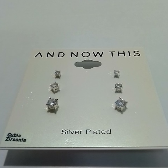 And Now This Silver Plated Cubic Zirconia Bundle Set - Picture 2 of 3